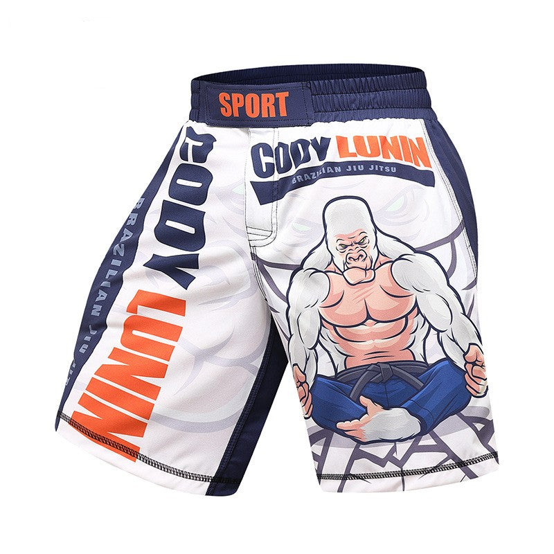 Short de sport Jiu Jitsu Sanda pour hommes