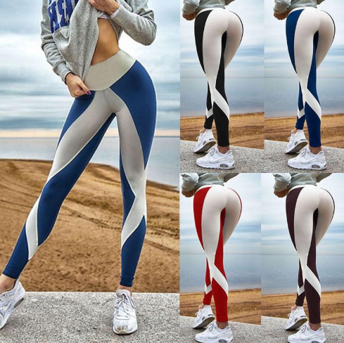 Leggings femmes mince taille haute élasticité Leggings Fitness