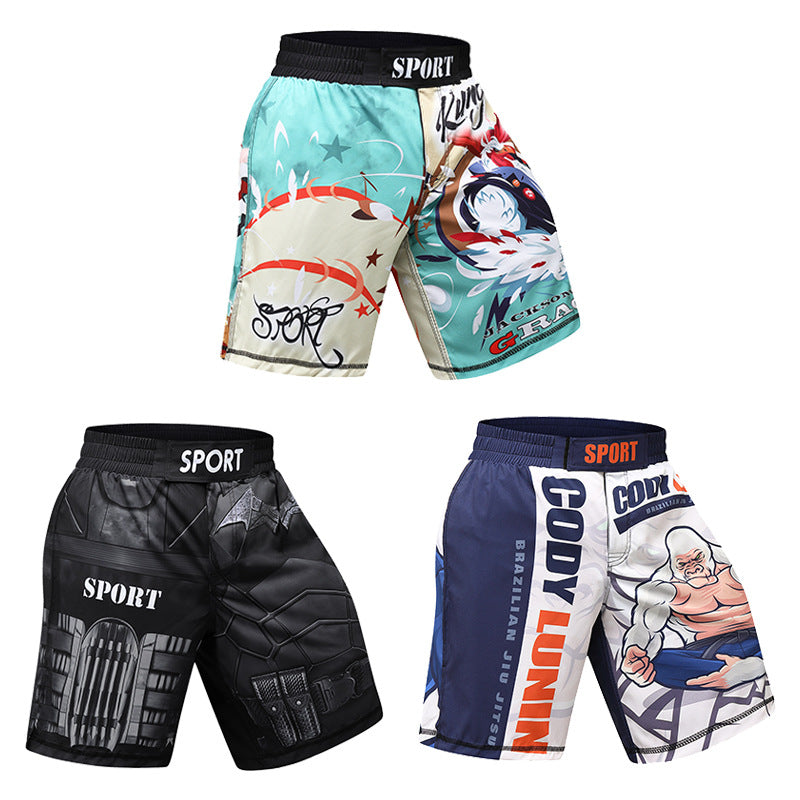 Short de sport Jiu Jitsu Sanda pour hommes