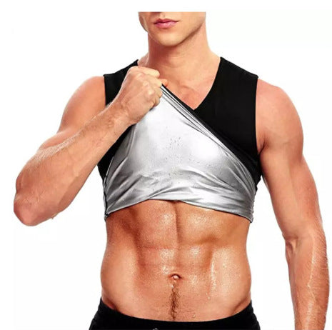 Corset de Fitness pour hommes, vêtement sculptant la chaleur, chemise anti-transpiration, gilet modelant le corps