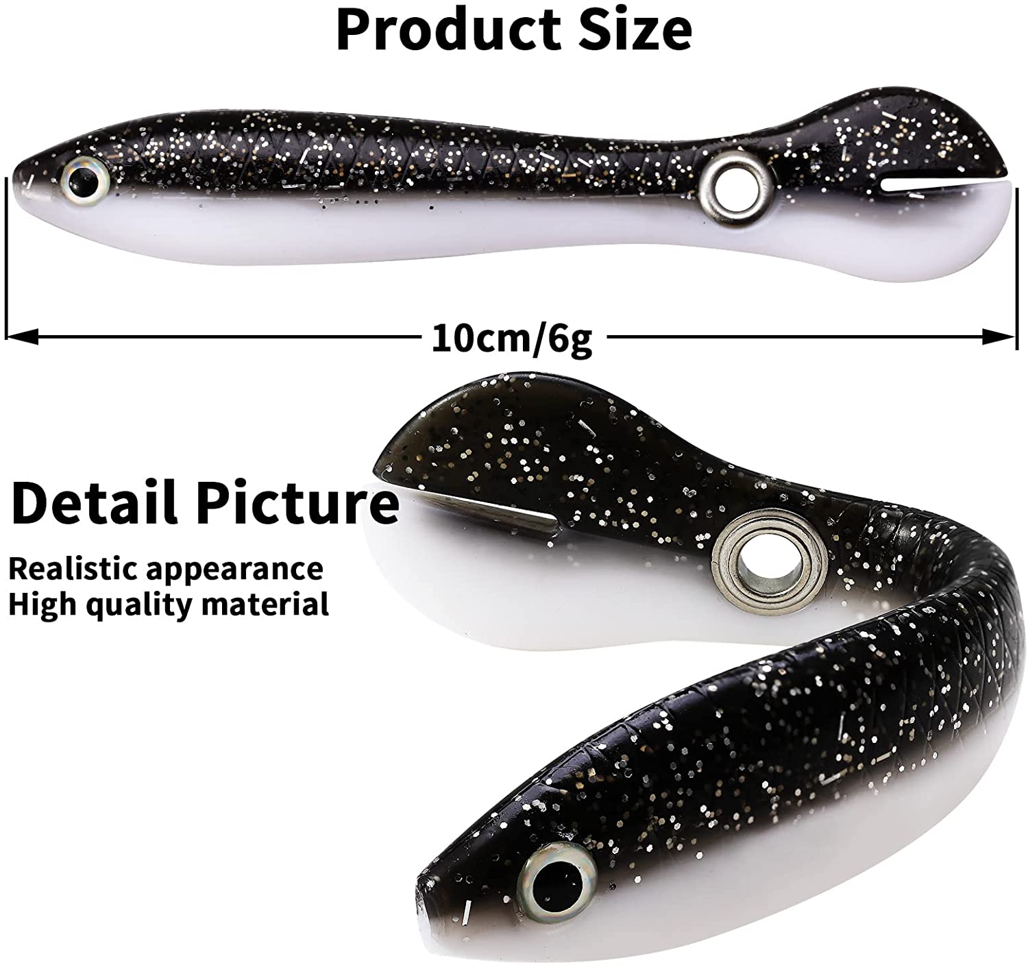 Semi-Annual Sale-49% OFF🐠Soft Bionic Fishing Lures wd Hooks