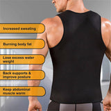 Corset de Fitness pour hommes, vêtement sculptant la chaleur, chemise anti-transpiration, gilet modelant le corps