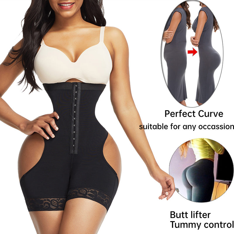 Femmes Shapewear taille haute bout à bout contrôle du ventre sous-vêtements entraînement taille formateur Corset