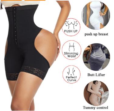 Femmes Shapewear taille haute bout à bout contrôle du ventre sous-vêtements entraînement taille formateur Corset