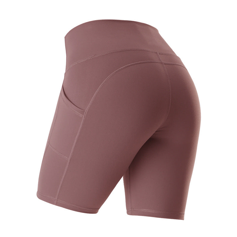 Jambières d'exercices de gymnastique de remise en forme taille haute avec poches pantalons de Yoga athlétiques pantalons de levage de hanches minces