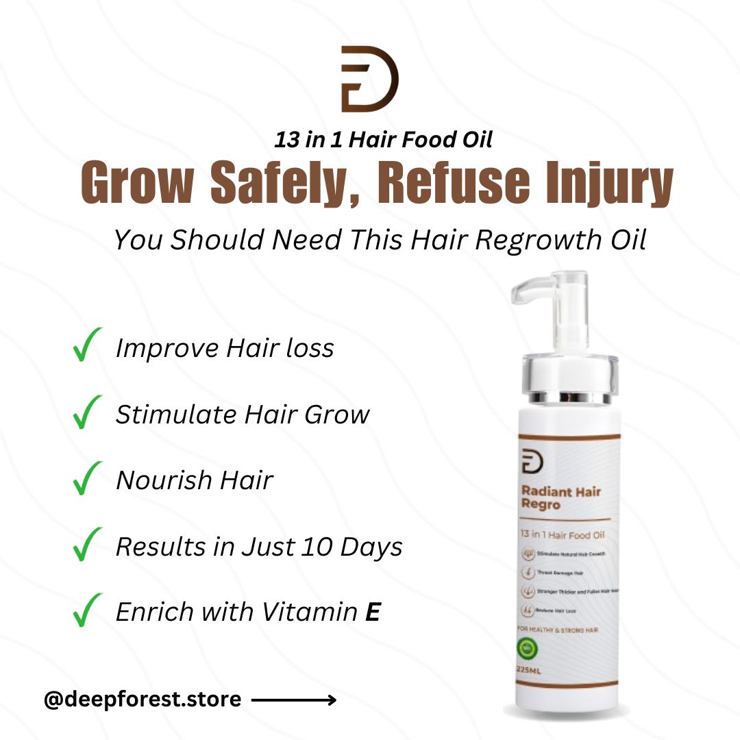 Radiant & Regro Herbal Hair Food Oil – Nature’s Secret for Healthy, Lush Hair!