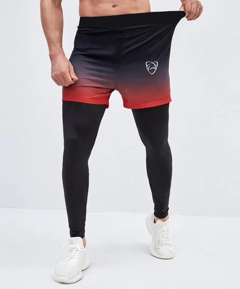 Buy BLACK AGILITY SUBLIMATED FULL COMPRESSION TRAINING SHORTS