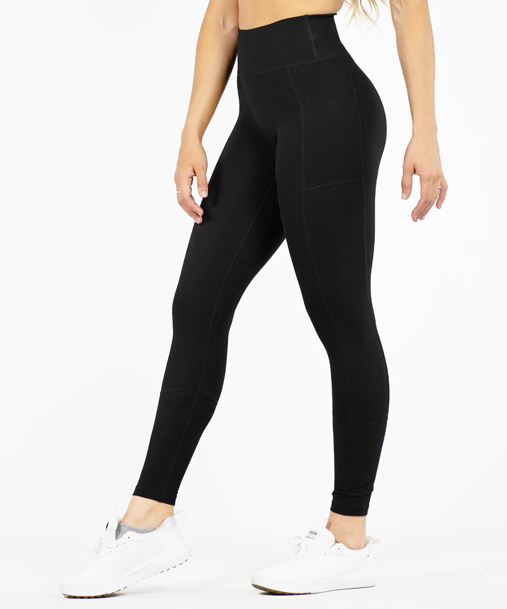 Buy BLACK  LEGGING WITH POCKETS