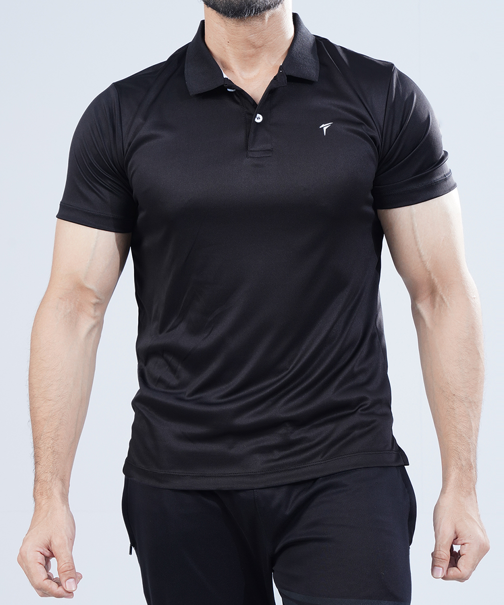 BLACK PREMIUM POLO TEE