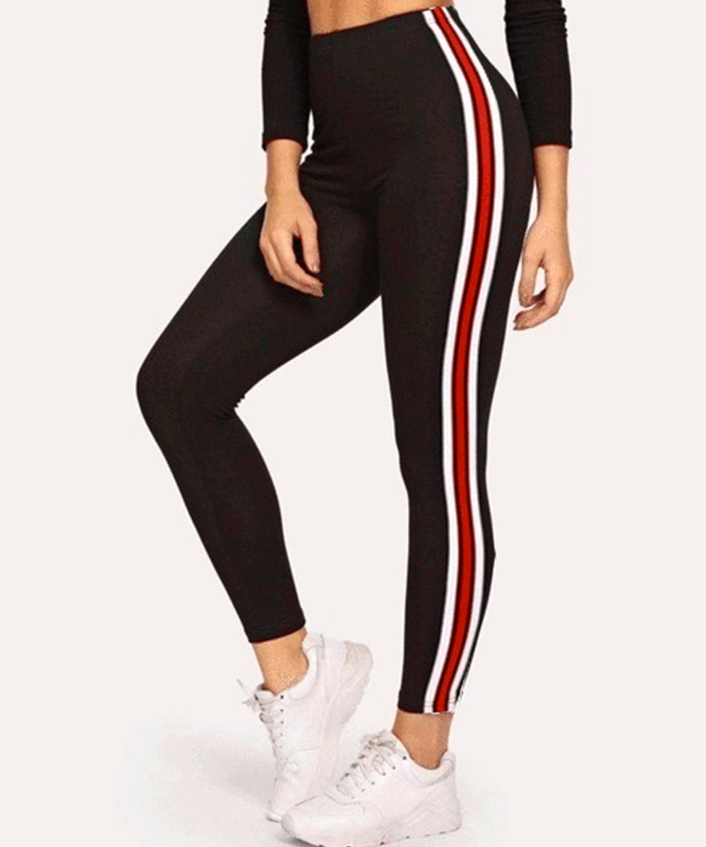 Buy THREE STRIPES BLACK WOMEN LEGGINGS