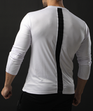 Buy WHITE FULL SLEEVE PERFORMANCE WITH BLACK PANEL