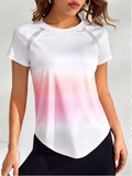 Sunset Fadeout Yoga, Athletic Tee