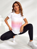 Sunset Fadeout Yoga, Athletic Tee