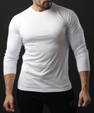 Buy WHITE FULL SLEEVE PERFORMANCE WITH BLACK PANEL