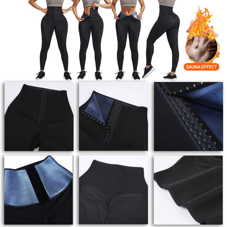 Pantalons longs de Sauna, exercice de Fitness, Leggings de sueur thermique chauds, pantalon amincissant d'entraînement