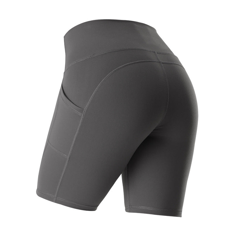 Jambières d'exercices de gymnastique de remise en forme taille haute avec poches pantalons de Yoga athlétiques pantalons de levage de hanches minces