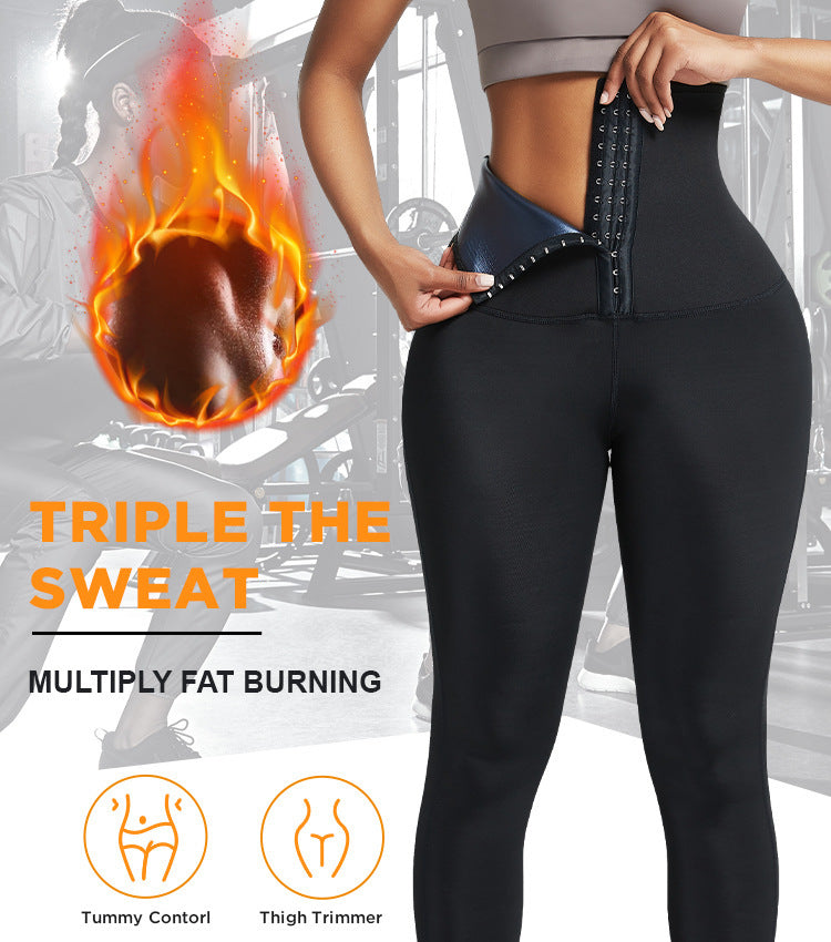 Pantalons longs de Sauna, exercice de Fitness, Leggings de sueur thermique chauds, pantalon amincissant d'entraînement